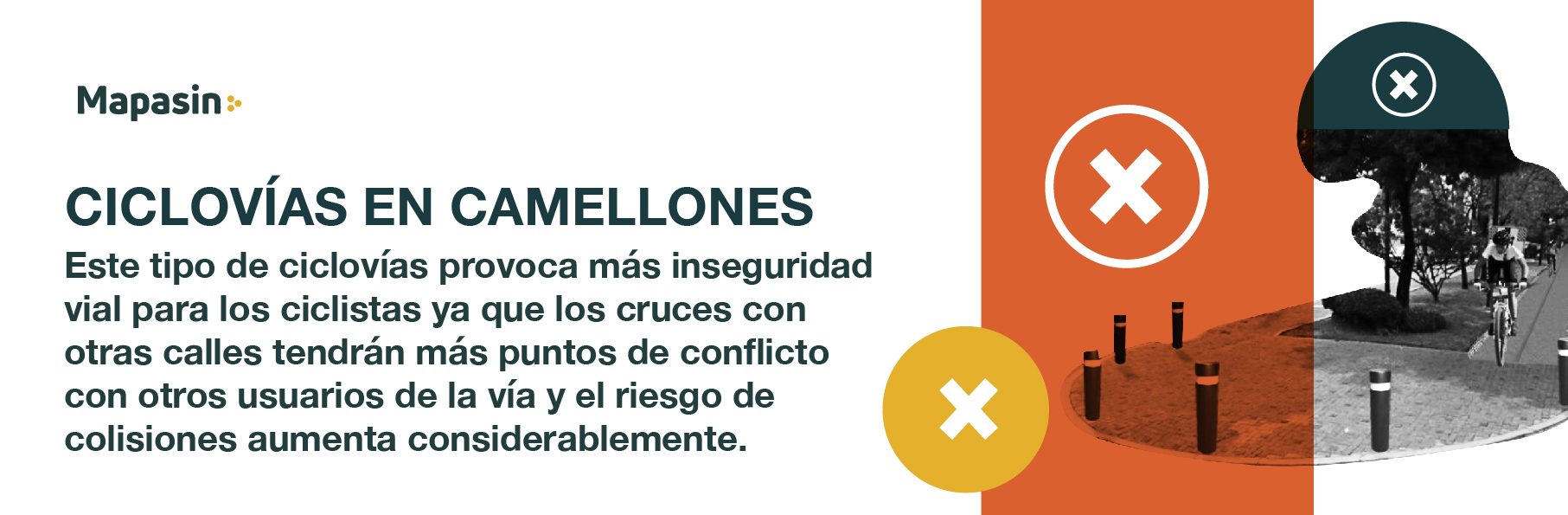 Ciclovías en camellones