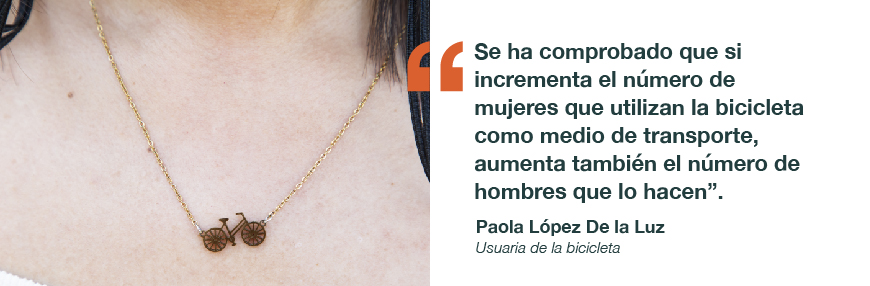“La bicicleta me dio libertad” Paola De la Luz